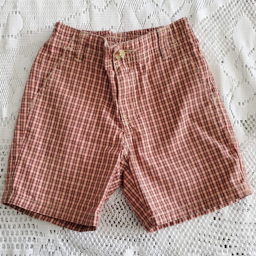 Janie and Jack plaid shorts